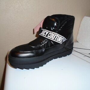 NEW JUICY COUTURE VERONICA BLACK PUFFER PLATFORM WINTER BOOTS SHOES WOMENS 11